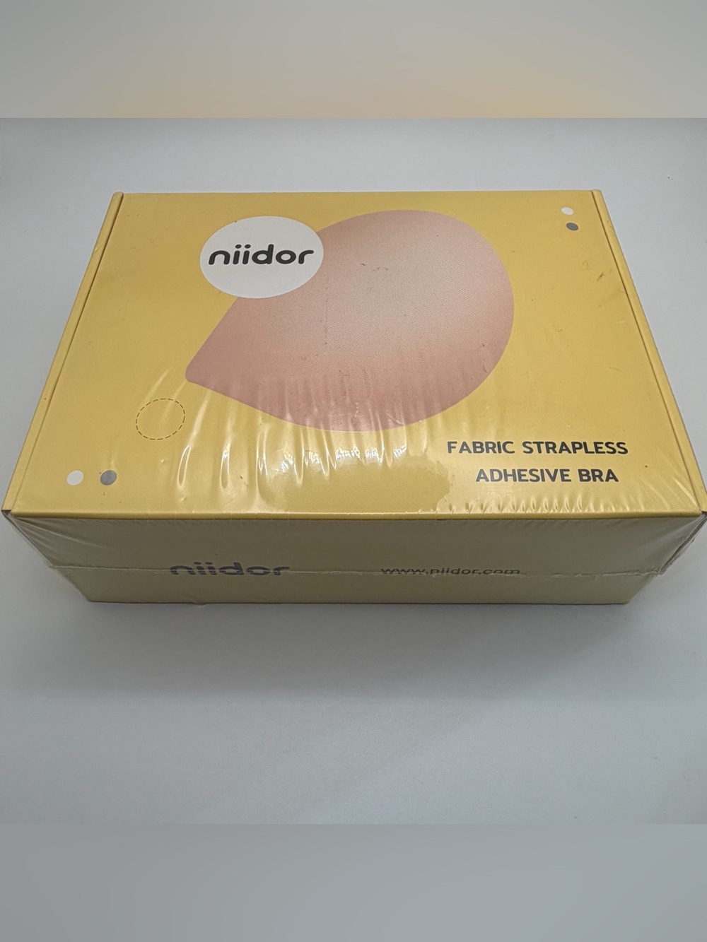 Niidor Fabric Strapless Adhesive Bra - Nude Pink